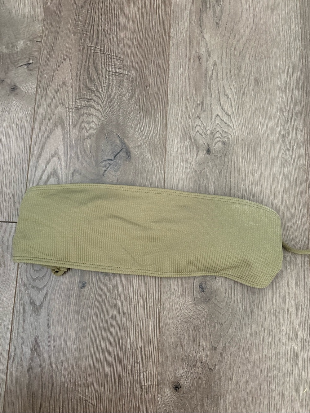 Olive Green Strapless Bandeau Bikini Top